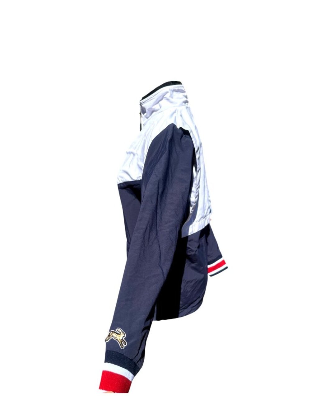 Boathouse Large Tracksmith Navy White Half Zip Rowing Pullover Retro Cuffs Prep - Picture 6 of 11